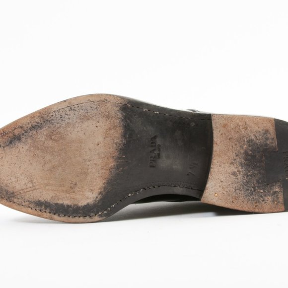 Prada black Leather Oxford Shoes - Picture 5 of 5